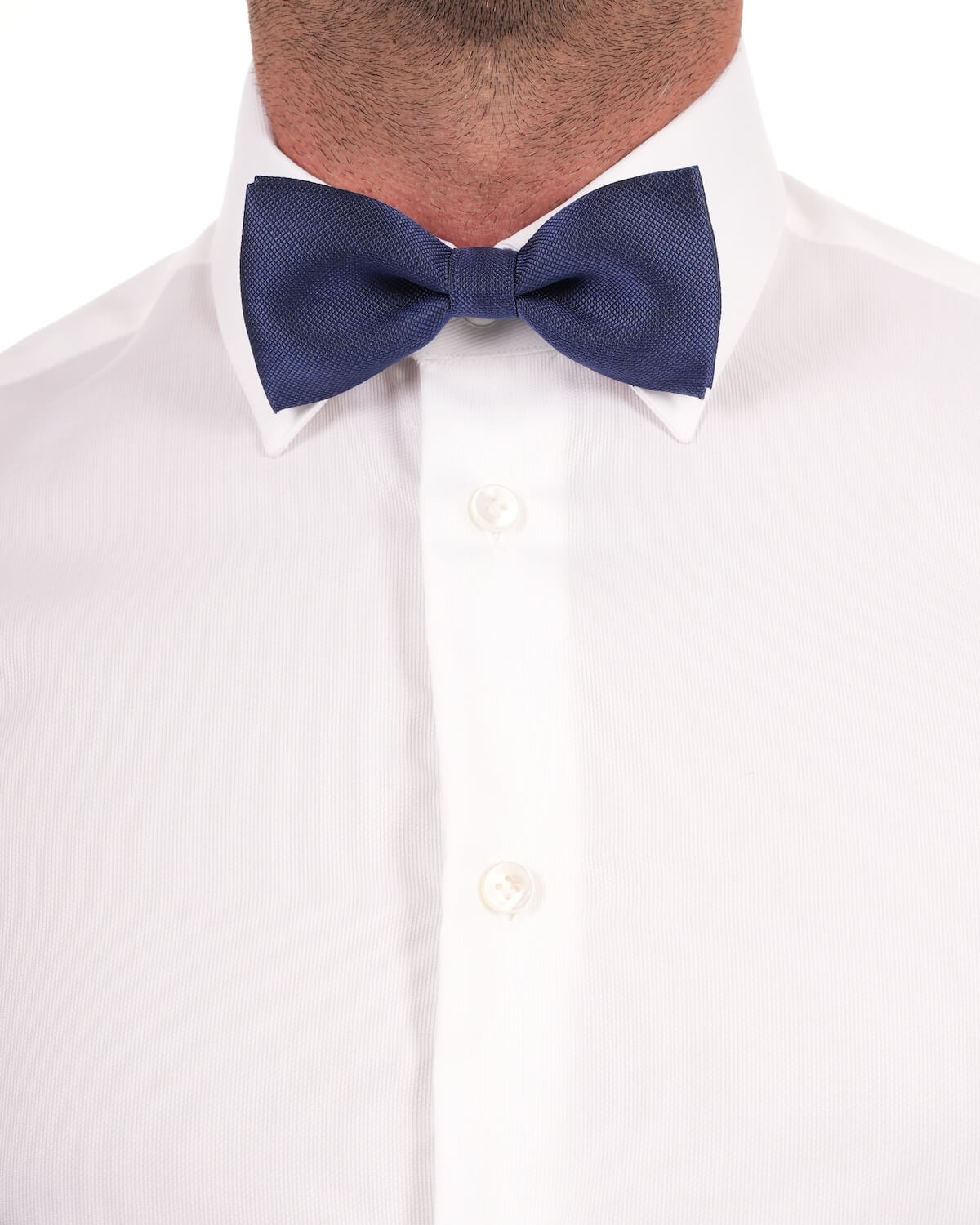 Camicia Uomo Bianca in Popeline 100% Cotone – Collo Italiano