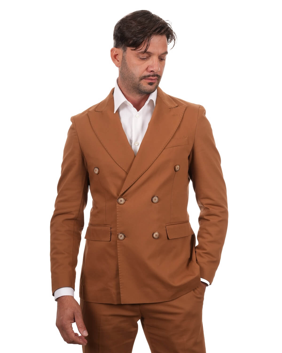 Camicia Uomo Bianca in Popeline 100% Cotone – Collo Italiano