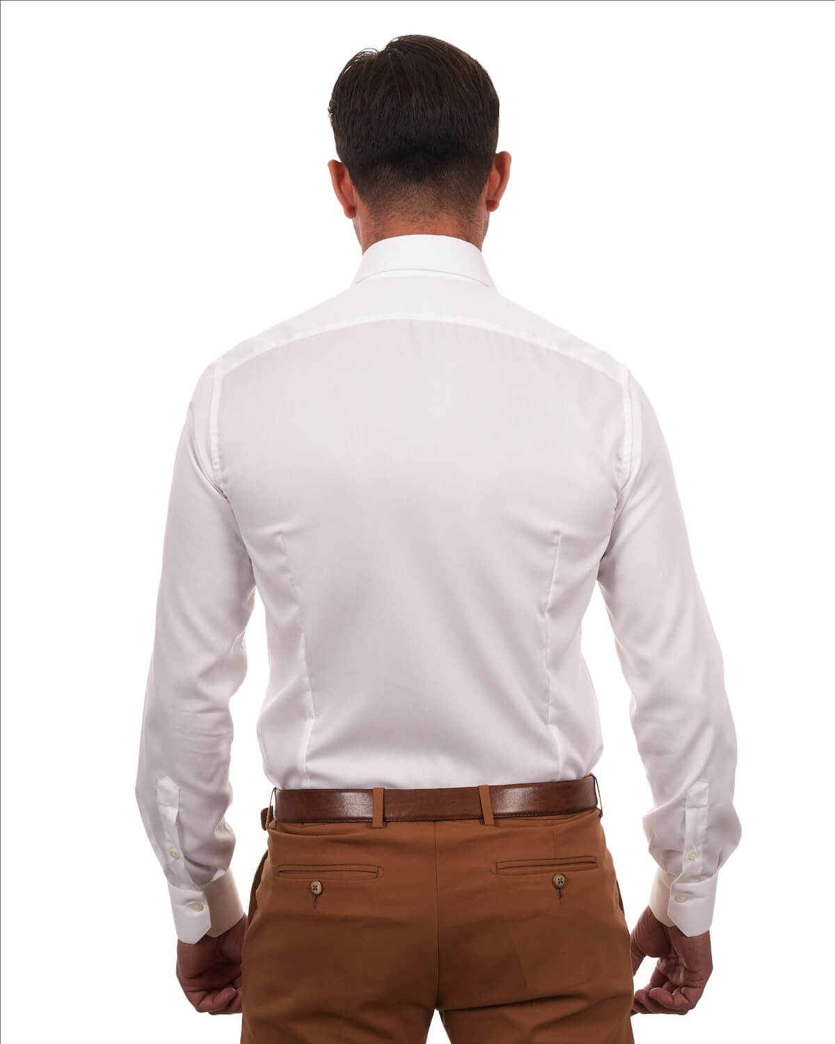 Camicia Uomo Bianca in Popeline 100% Cotone – Collo Italiano