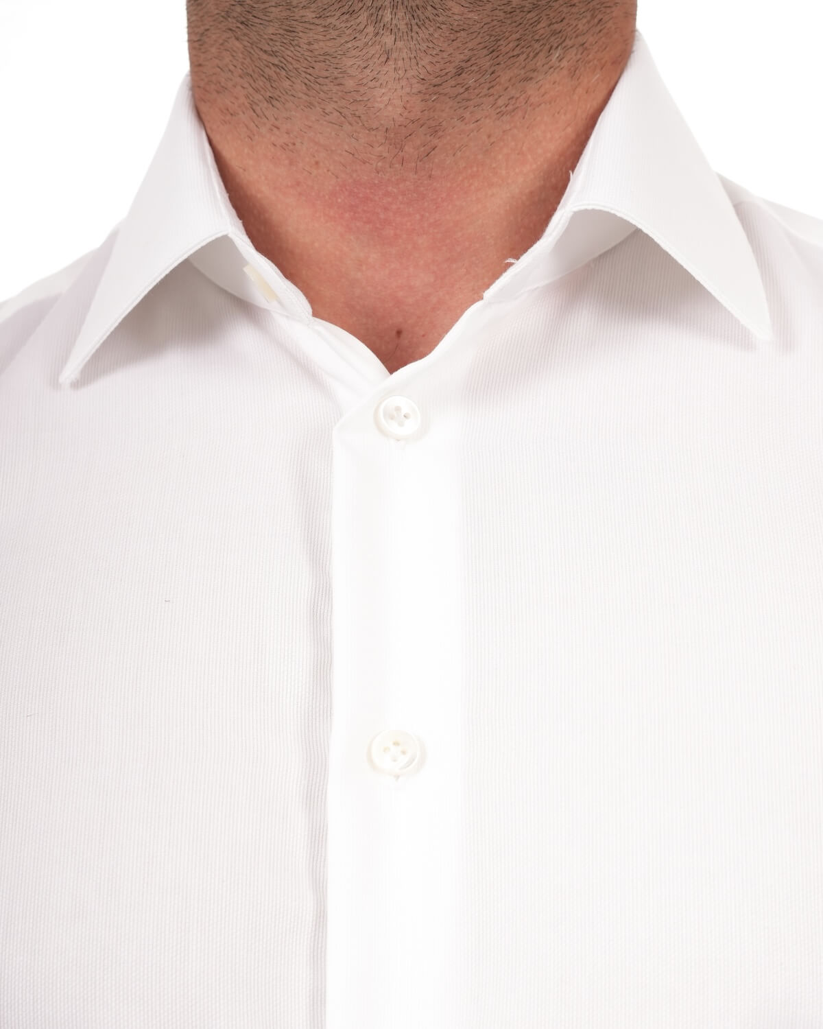 Camicia Uomo Bianca in Popeline 100% Cotone – Collo Italiano