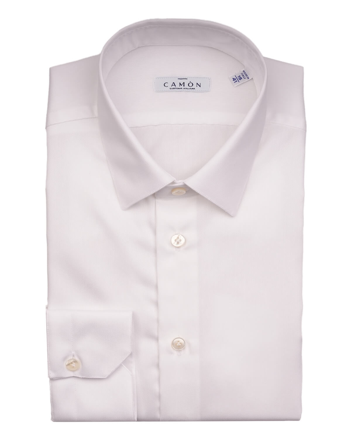 Camicia Uomo Bianca in Popeline 100% Cotone – Collo Italiano