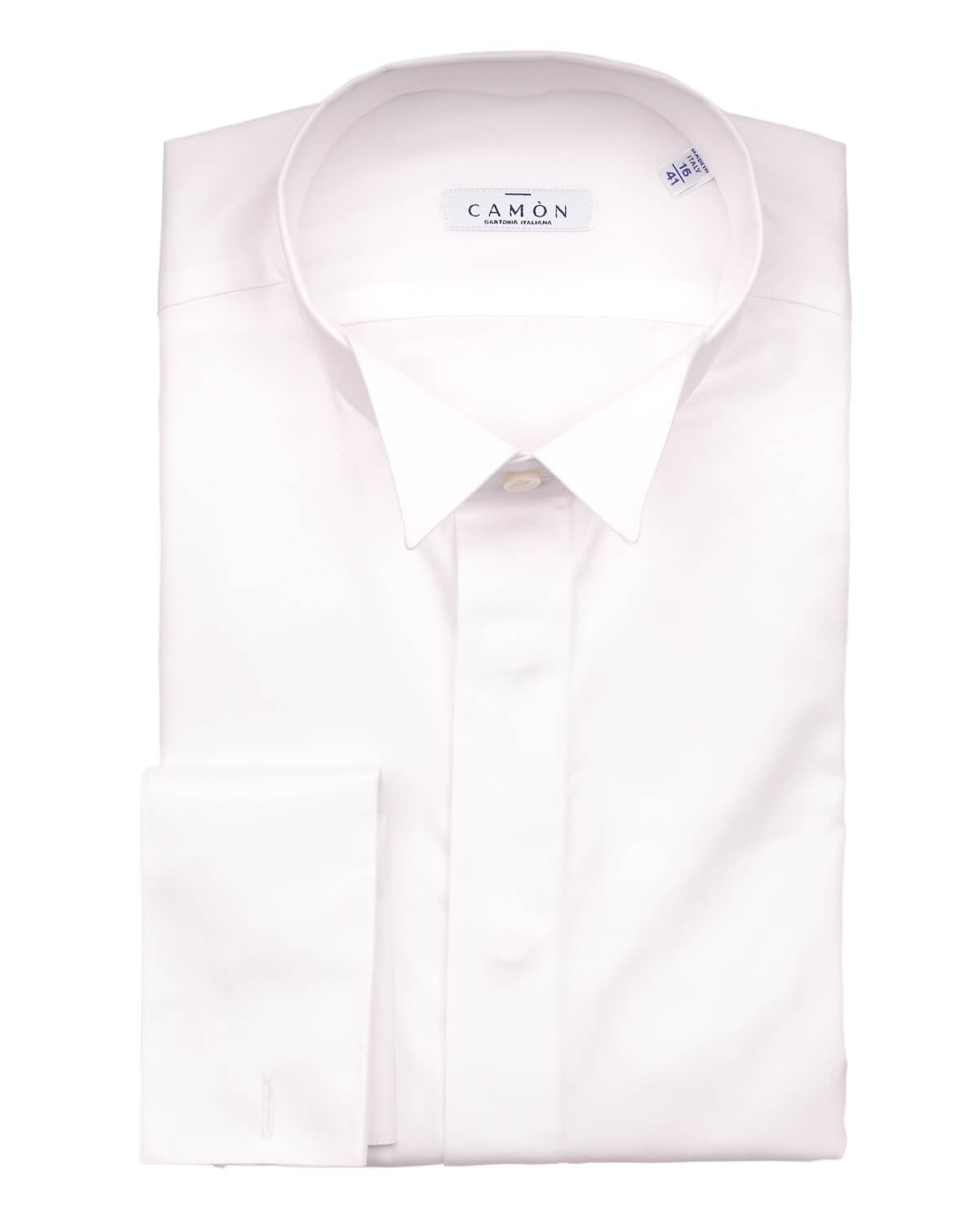 Camicia Uomo Bianca in Twill 100% Cotone Ritorto 120/2 – Collo Diplomatico