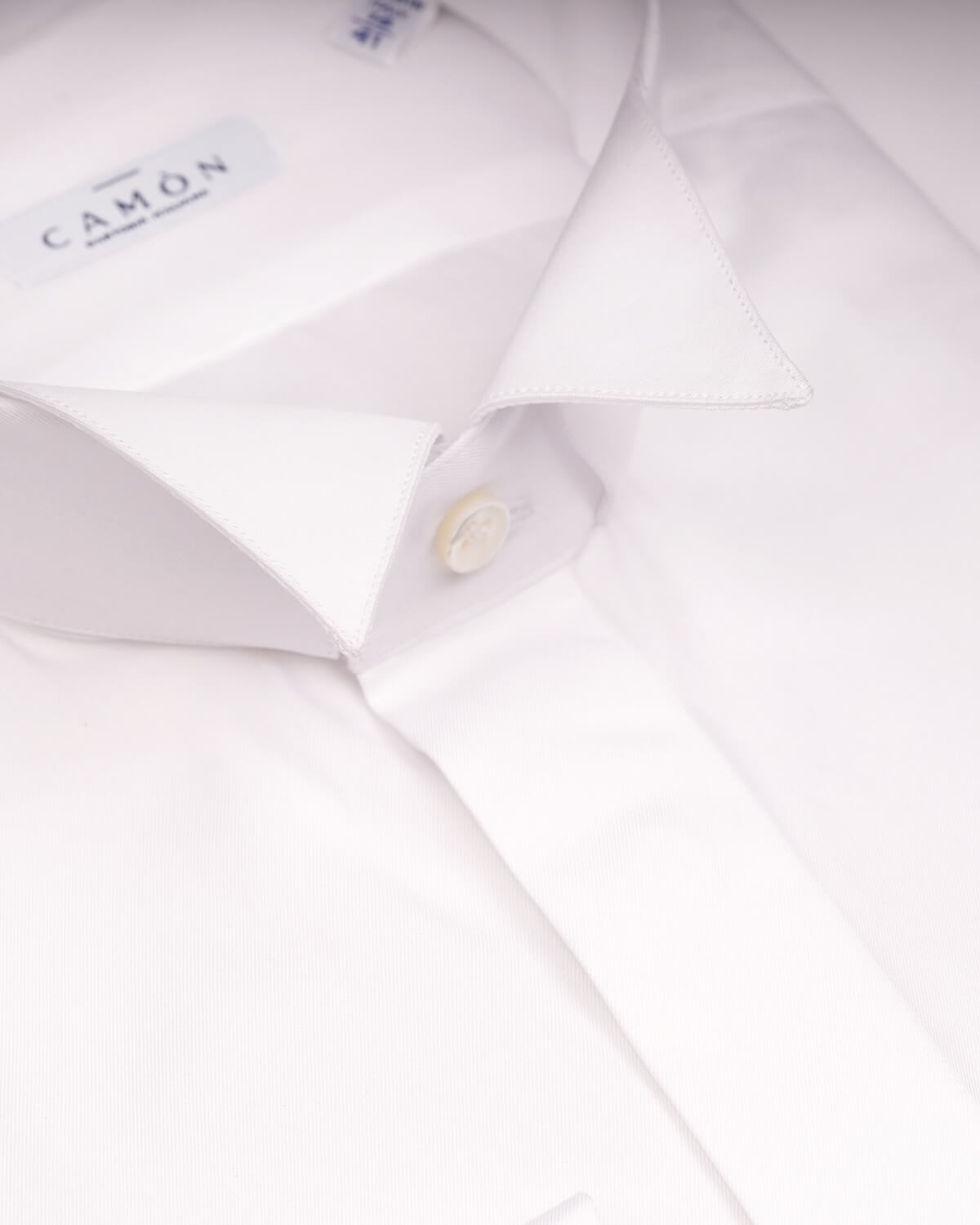 Camicia Uomo Bianca in Twill 100% Cotone Ritorto 120/2 – Collo Diplomatico