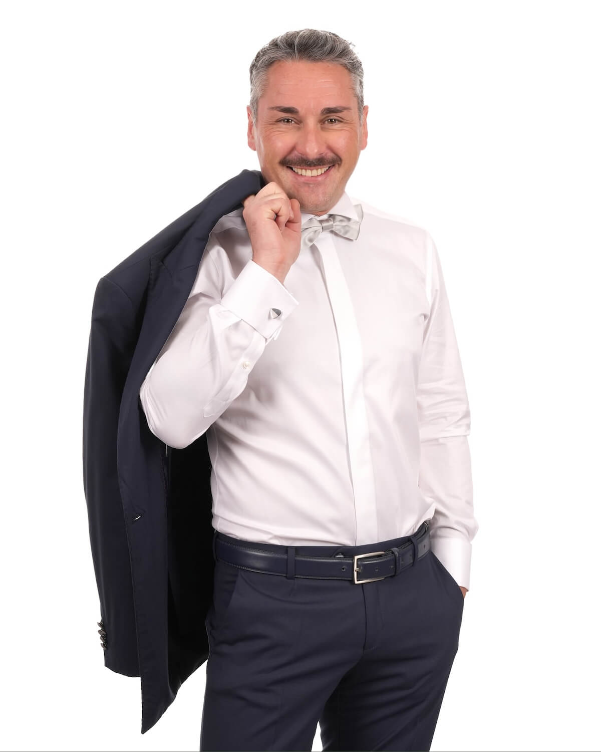 Camicia Uomo Bianca in Twill 100% Cotone Ritorto 120/2 – Collo Diplomatico