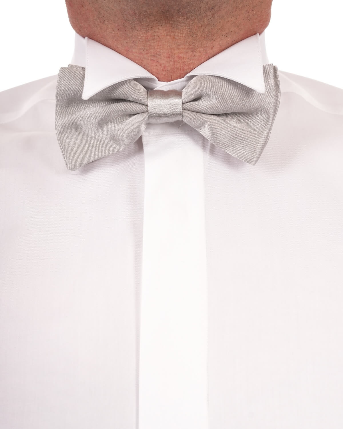 Camicia Uomo Bianca in Twill 100% Cotone Ritorto 120/2 – Collo Diplomatico