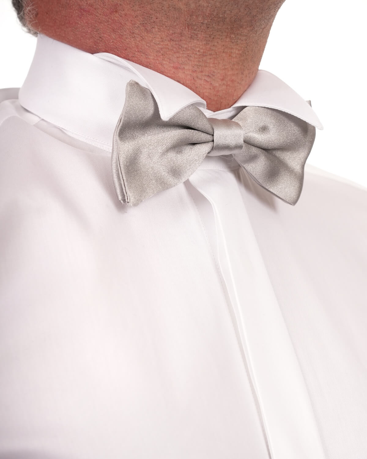 Camicia Uomo Bianca in Twill 100% Cotone Ritorto 120/2 – Collo Diplomatico