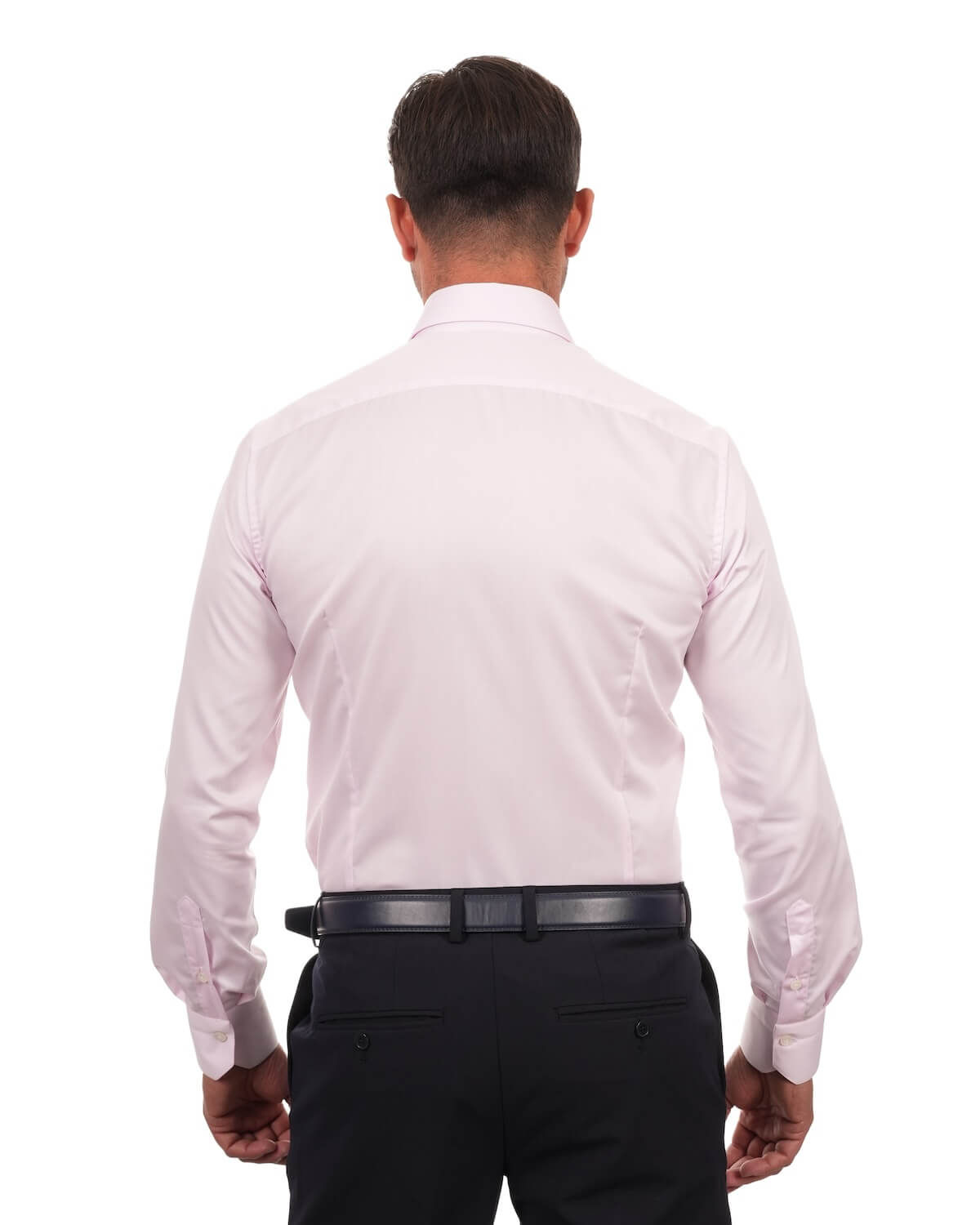 Camicia Uomo Rosa in Twill 100% Cotone  – Collo Francese