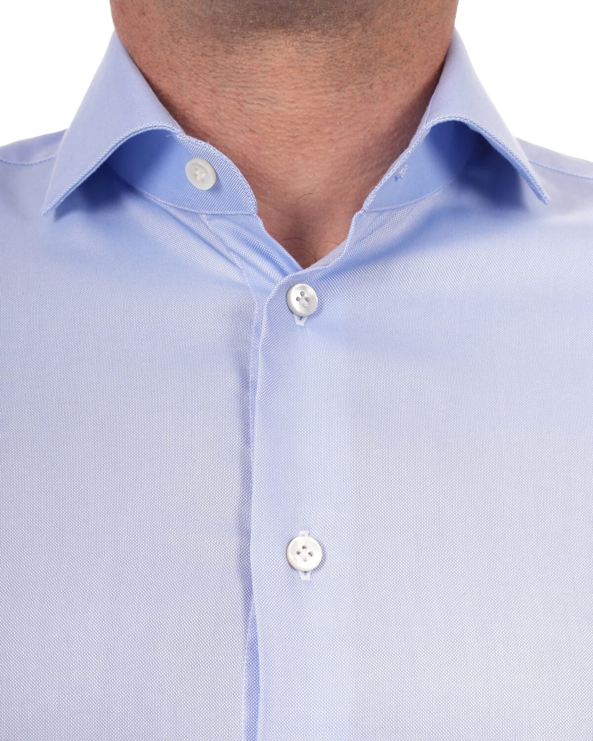 Camicia Uomo Celeste in Oxford 100% Cotone – Collo Francese