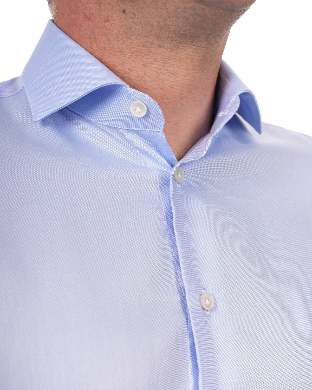 Camicia Uomo Celeste in Oxford 100% Cotone – Collo Francese