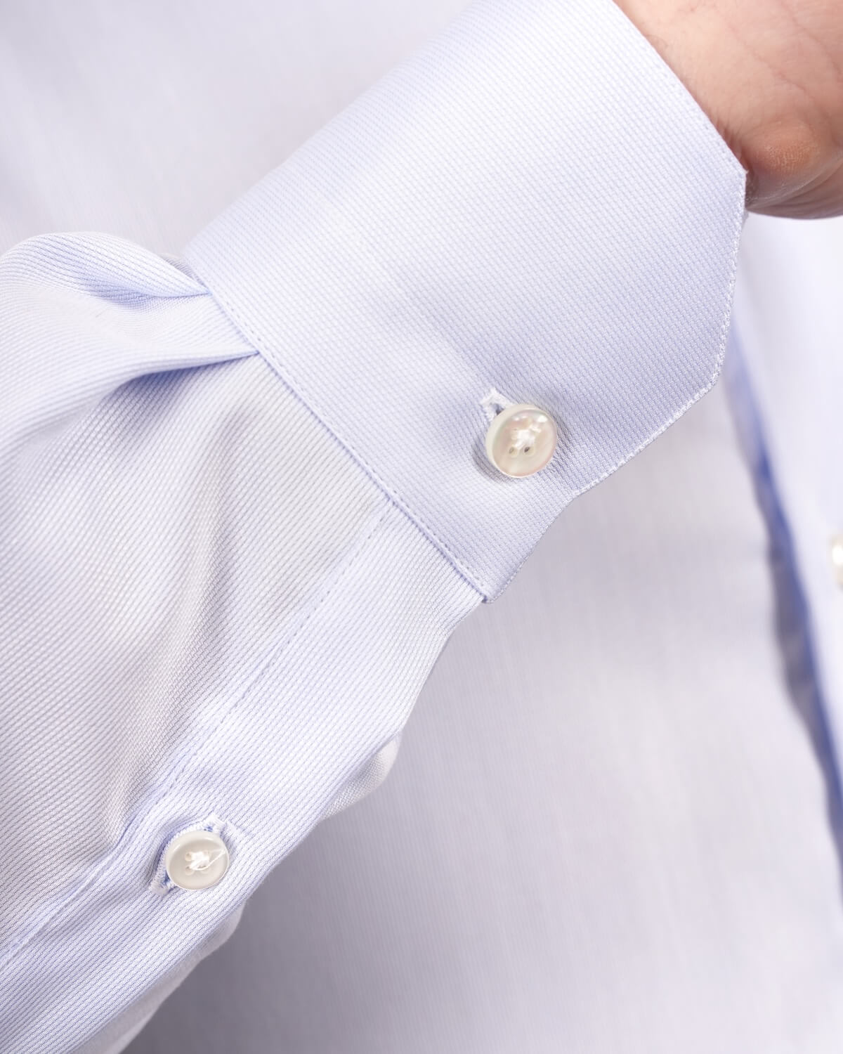 Camicia Uomo Celeste in Popeline 100% Cotone – Collo Italiano