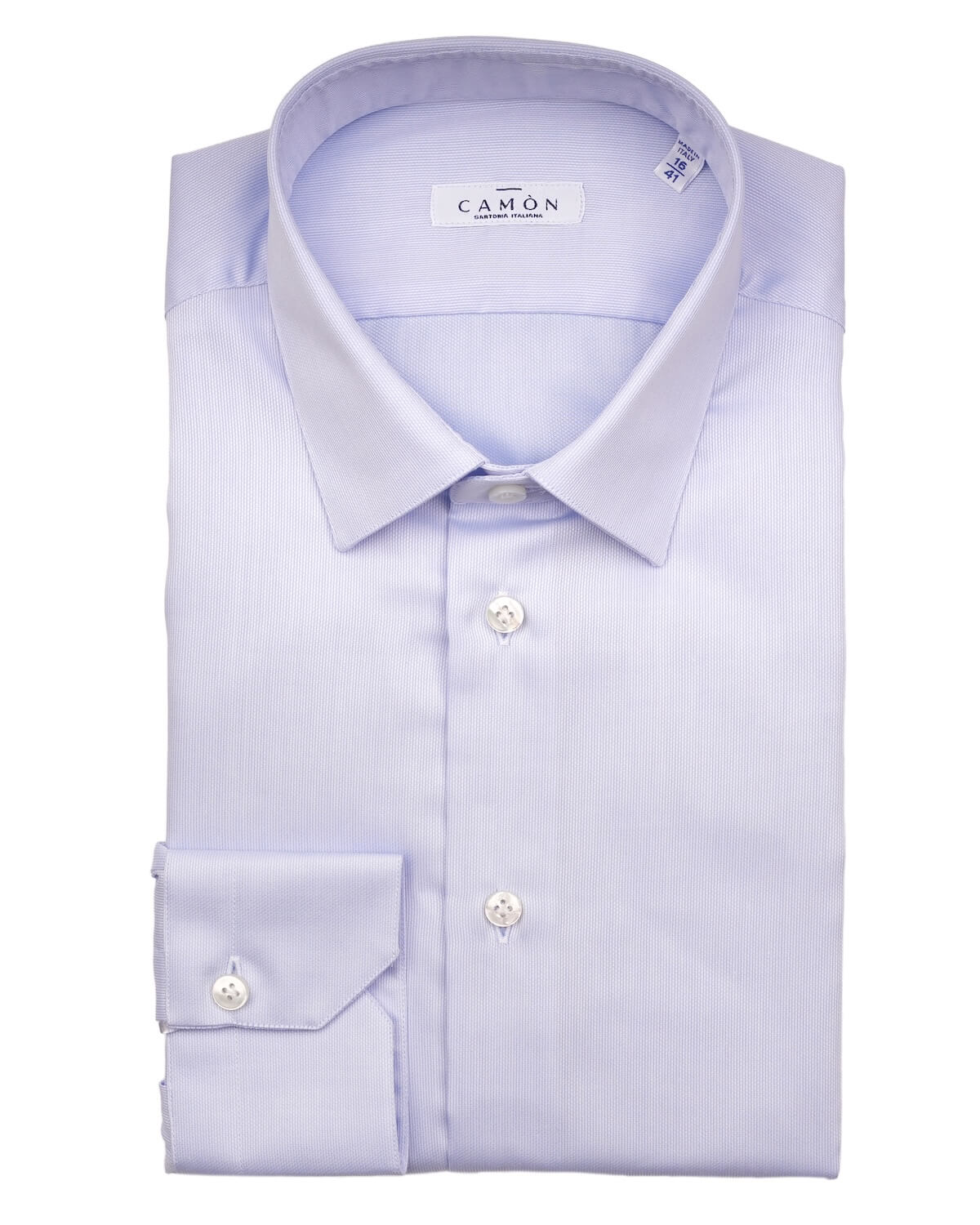 Camicia Uomo Celeste in Popeline 100% Cotone – Collo Italiano