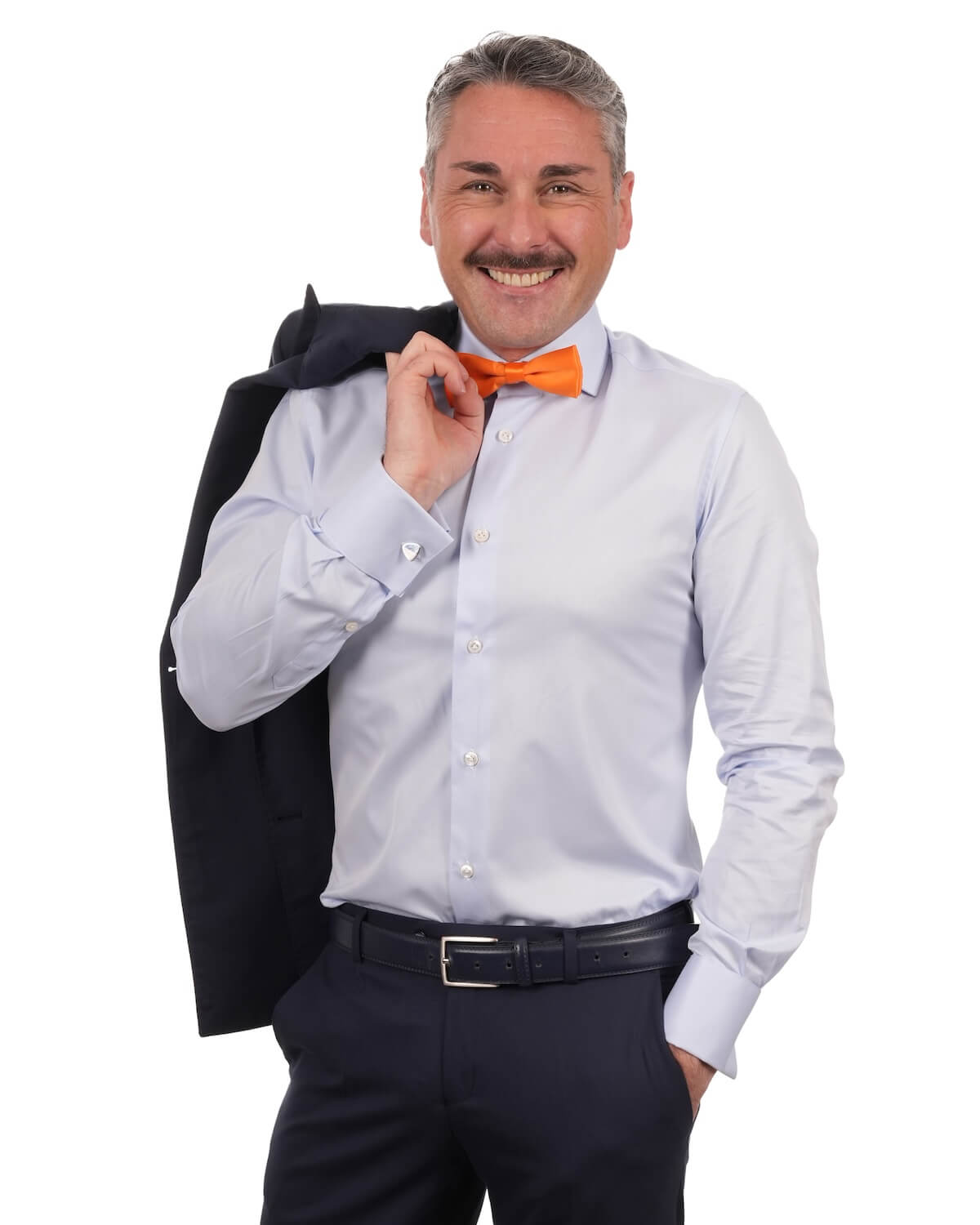 Camicia Uomo Celeste in Twill 100% Cotone Ritorto 120/2 – Collo Francese