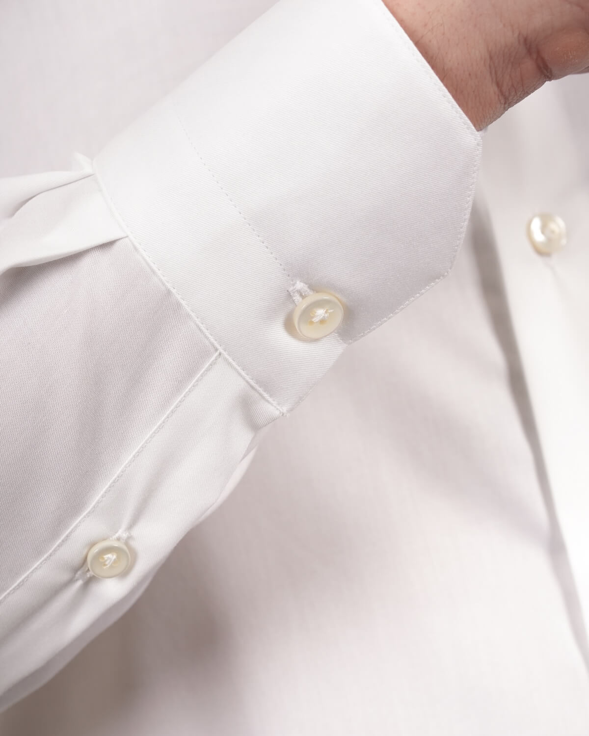 Camicia Uomo Bianca in Twill 100% Cotone Ritorto – Collo Francese