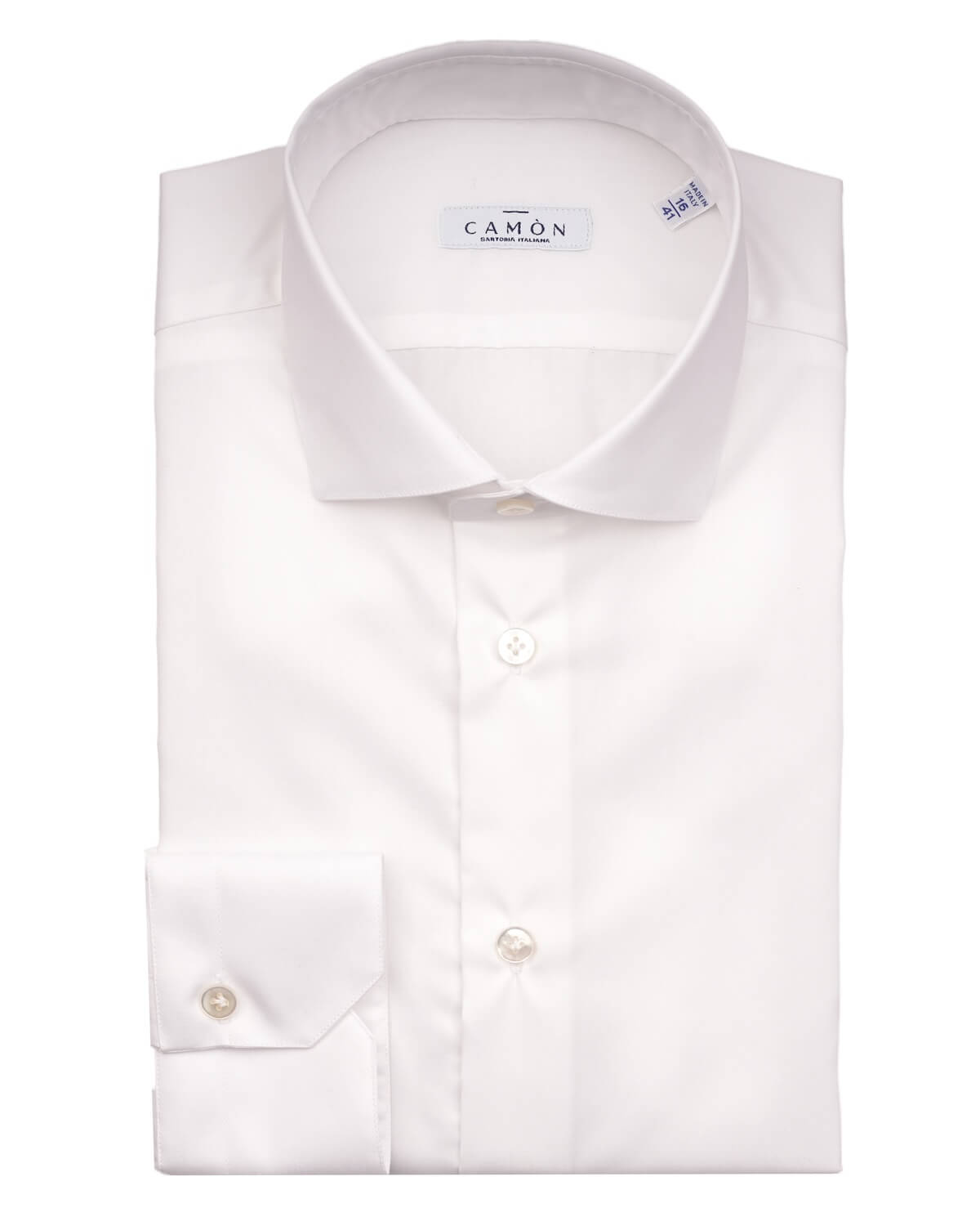 Camicia Uomo Bianca in Twill 100% Cotone Ritorto – Collo Francese