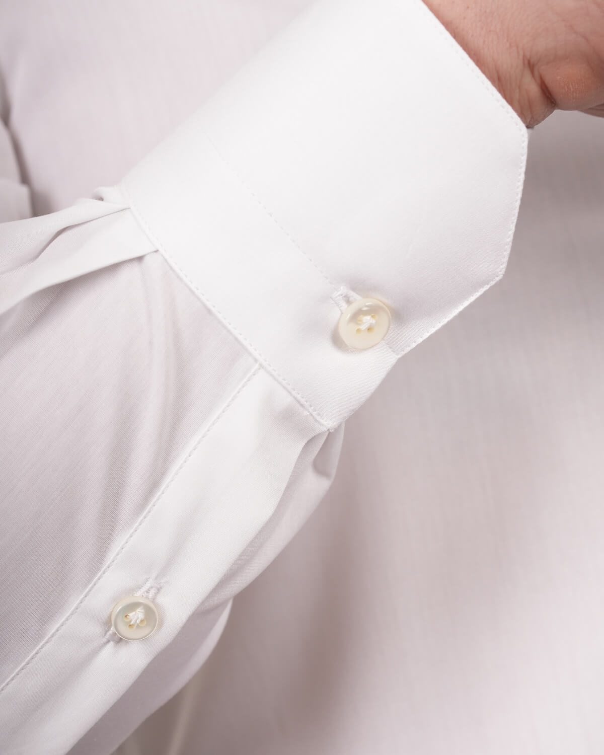 Camicia Uomo Bianca in Popeline, 100% Cotone Ritorto – Collo Italiano