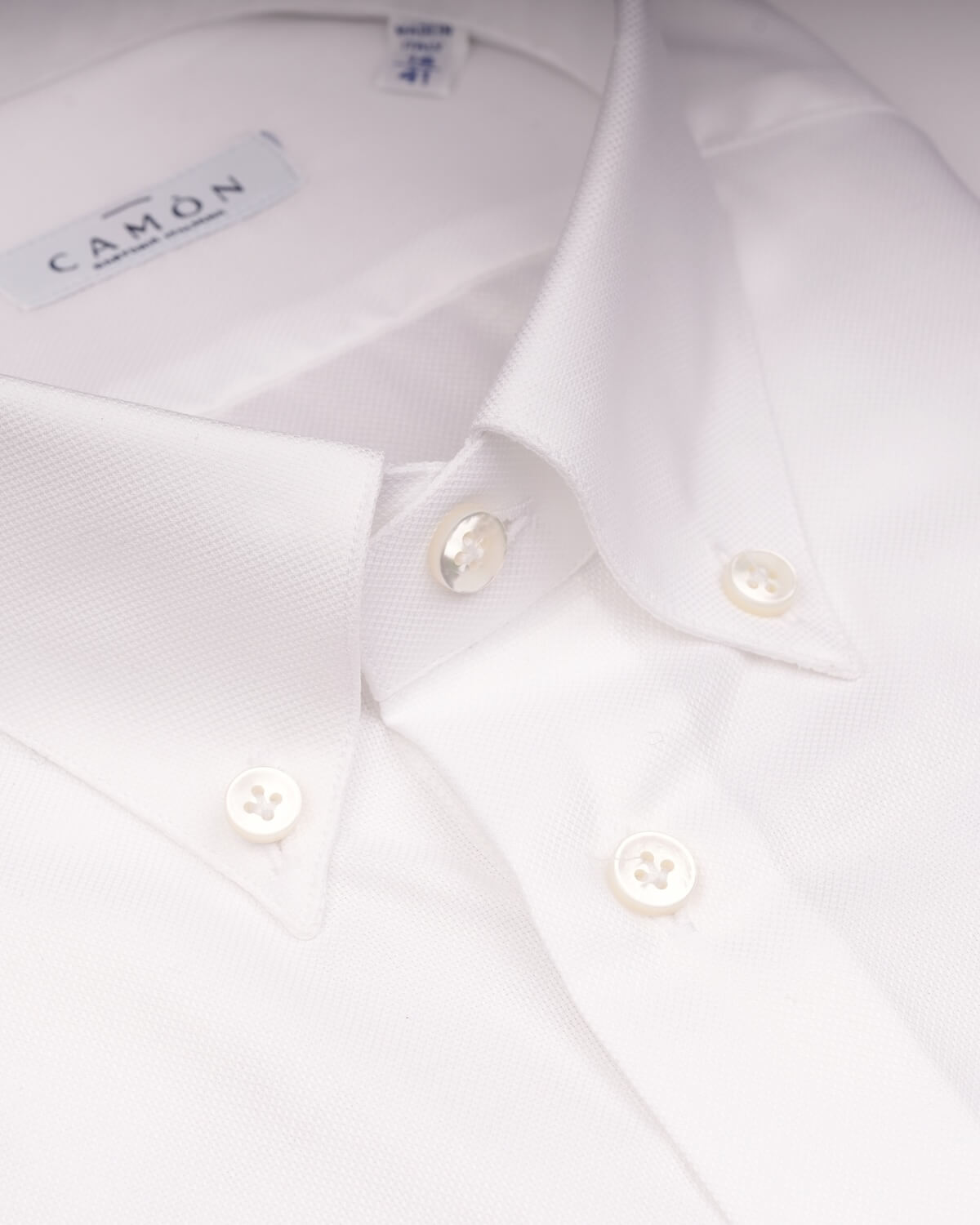 Camicia Uomo Bianca in Royal Oxford, 100% Cotone – Collo Button Down