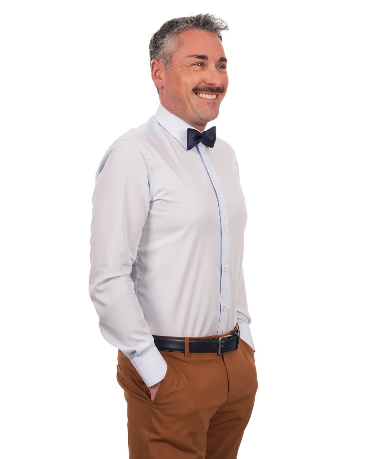 Camicia Uomo Celeste Chiaro in Popeline, 100% Cotone Ritorto – Collo Italiano